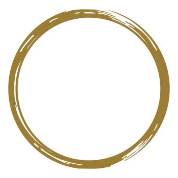 Zen Circle Icon Symbol in Gold Color. Zen Illustration for Logo, Art Frame, Art Illustration, Website or Graphic Design Element. Format PNG
