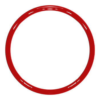 Zen Circle Icon Symbol on the Red Color. Zen Illustration for Logo, Art Frame, Art Illustration, Website or Graphic Design Element. Format PNG