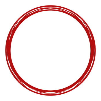 Zen Circle Icon Symbol on the Red Color. Zen Illustration for Logo, Art Frame, Art Illustration, Website or Graphic Design Element. Format PNG
