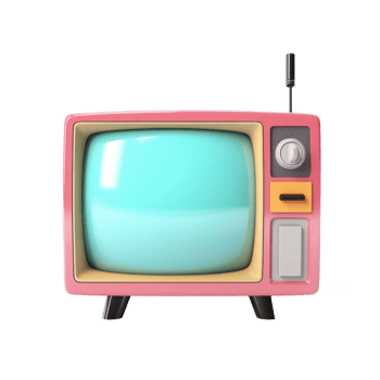 AI generated Retro television on isolated transparent background. Old vintage TV set with copy space png