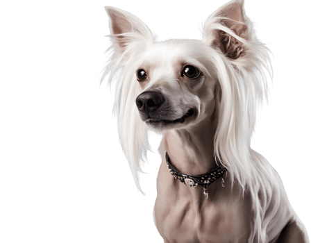 AI generated Happy Full Body Chinese Crested png