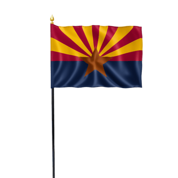 AI generated Flag of Arizona US state on transparent background PNG image