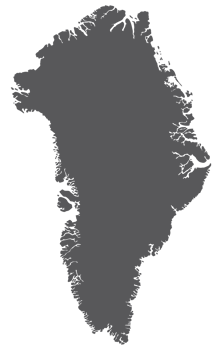 Greenland map. Map of Greenland in grey color png