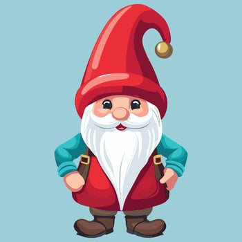 Gnome Dwarf Christmas Illustration vector