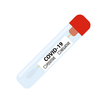 Coronavirus swab in test tube. Covid-19 Testing Swab Kit. png