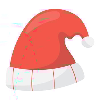 santa christmas hat vector