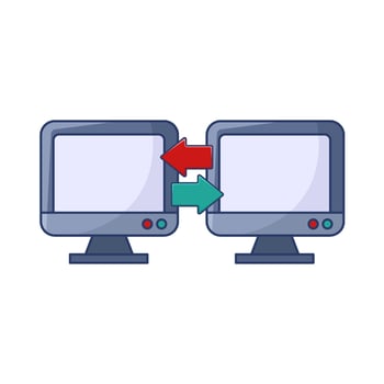 Illustration of computer vector