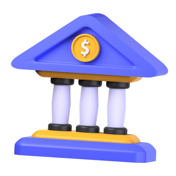 financial institute 3d illustration object. 3d financial institute of finance concept. Cartoon minimal style. 3d finance vector render icon illustration. png