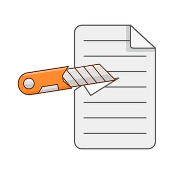 cutter ripped paper illustration vector