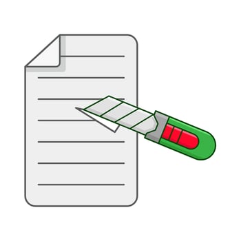 cutter ripped paper illustration vector