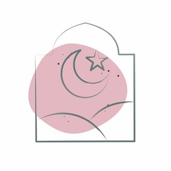 Icon Window. related to Ramadan symbol. Color Spot Style. simple design editable. simple illustration vector