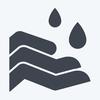 Icon Salah. related to Ramadan symbol. glyph style. simple design editable. simple illustration vector