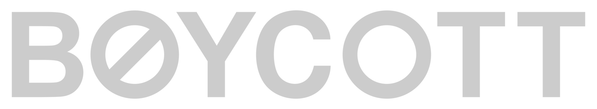 Visual Text Illustration of the Boycott, can use for sign, symbol, watermark, mark, sticker, banner, or graphic design element. Format PNG
