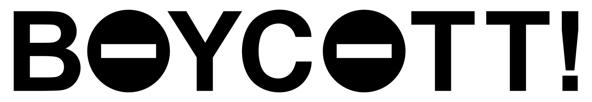 Visual Text Illustration of the Boycott, can use for sign, symbol, watermark, mark, sticker, banner, or graphic design element. Format PNG