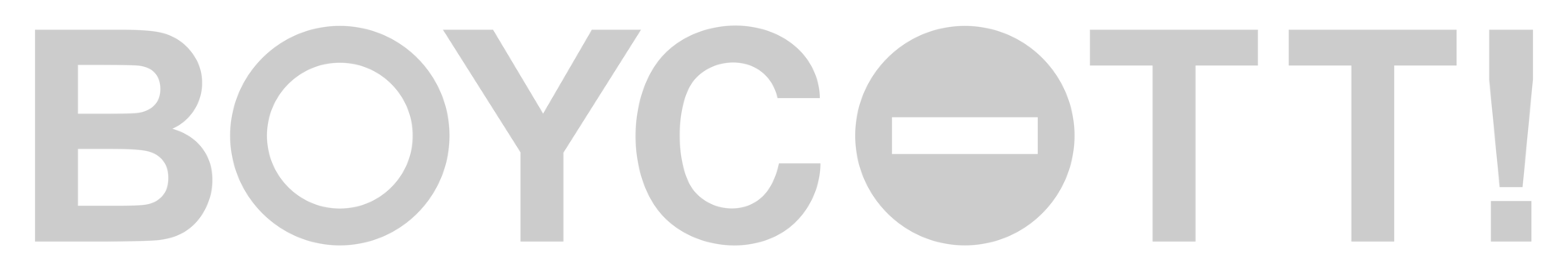 Visual Text Illustration of the Boycott, can use for sign, symbol, watermark, mark, sticker, banner, or graphic design element. Format PNG