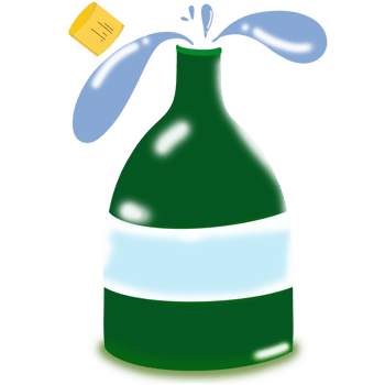 Champagne and Champagne glass png