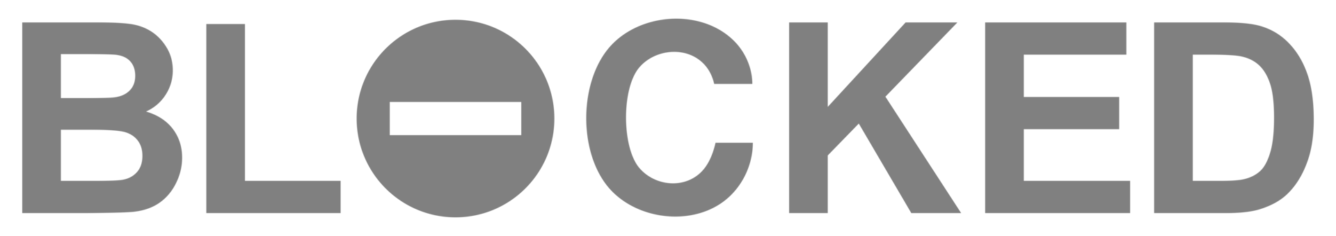 Visual Text Illustration of the 'Blocked', can use for apps, website, pictogram, icon, symbol, art illustration or graphic design element. Format PNG