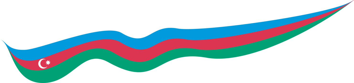 Azerbaijan Flag Ribbon Shape png