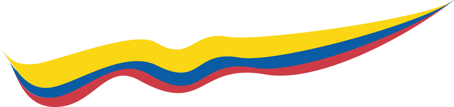 Colombia Flag Ribbon Shape png