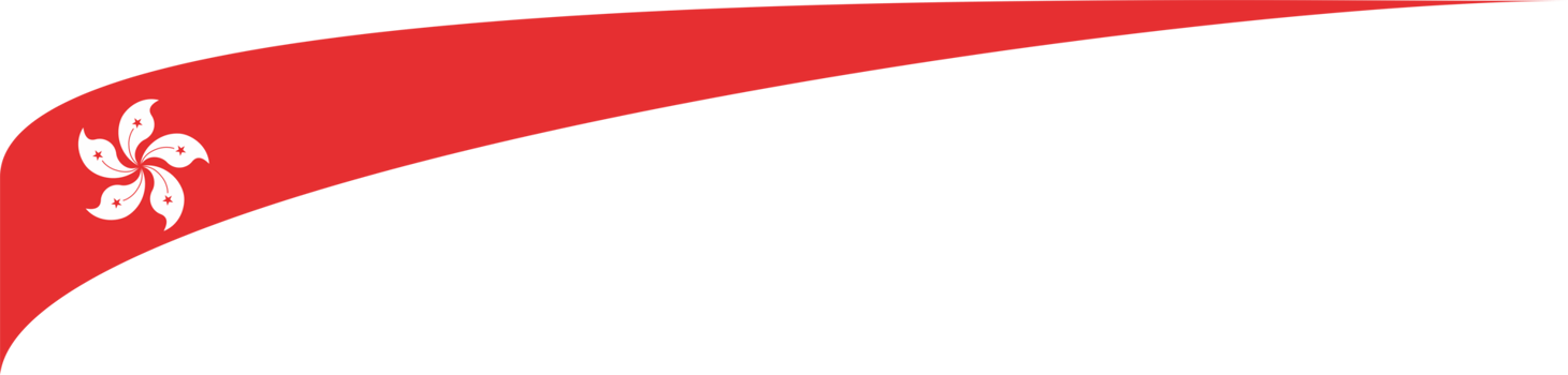 Hong Kong Flag Ribbon Shape png