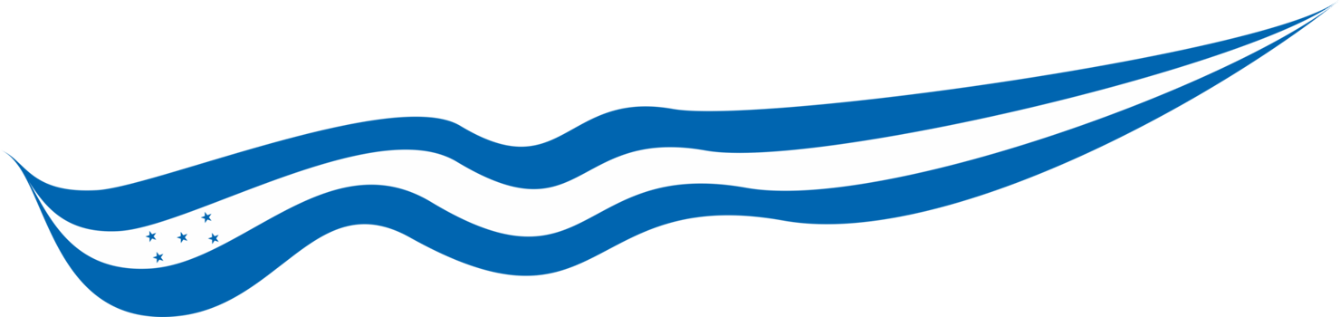 Honduras Flag Ribbon Shape png