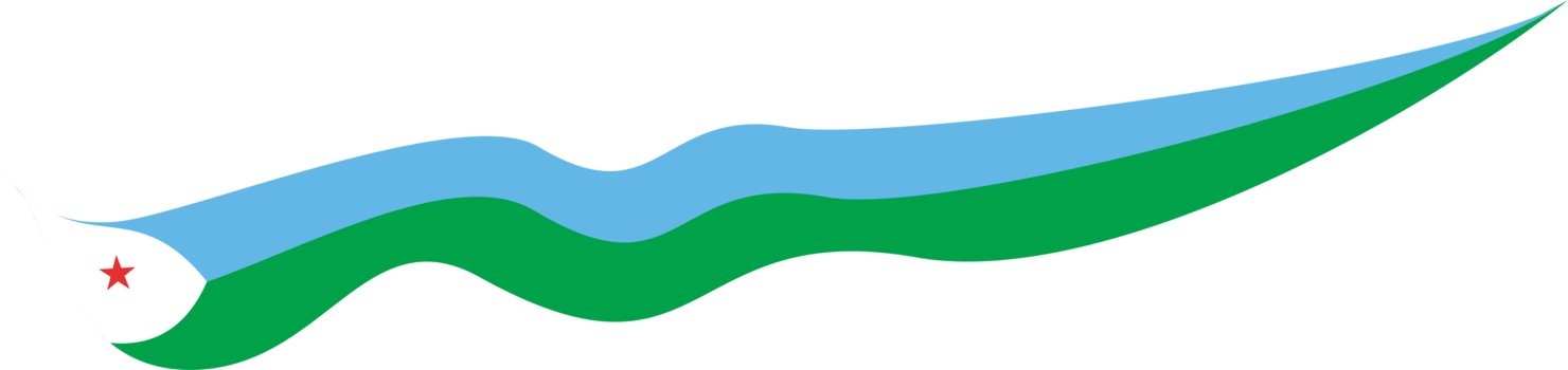 Djibouti Flag Ribbon Shape png