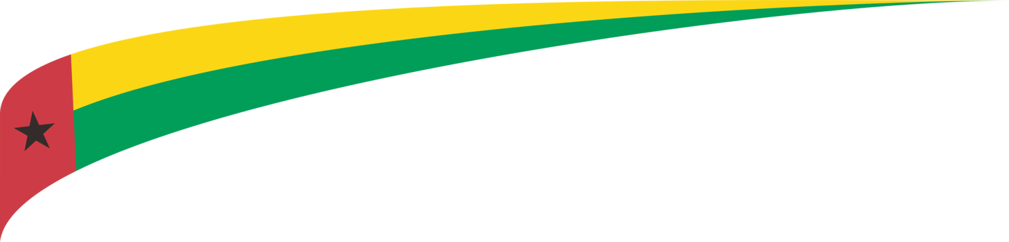 Guinea Bissau Flag Ribbon Shape png