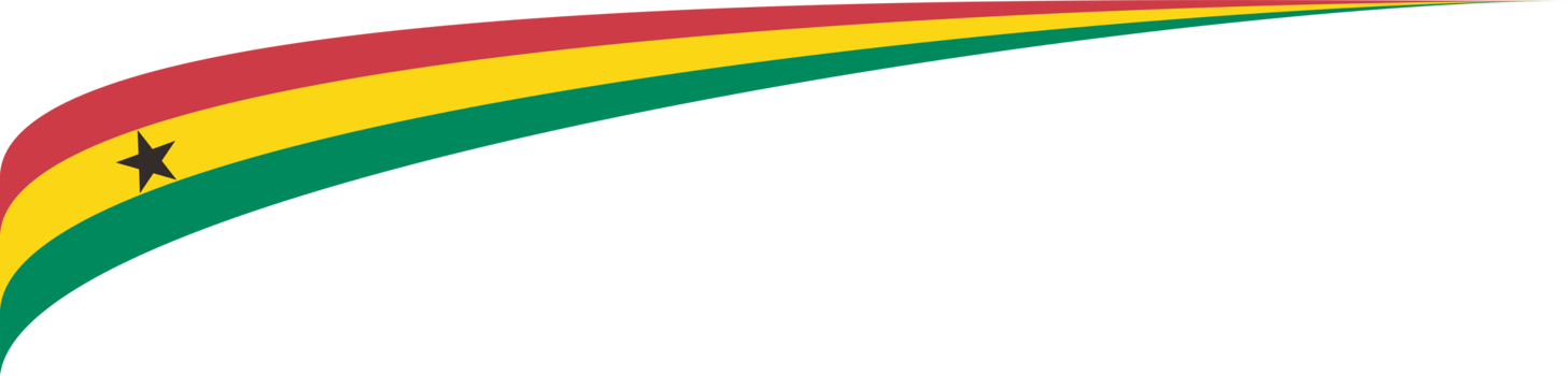 Ghana Flag Ribbon Shape png