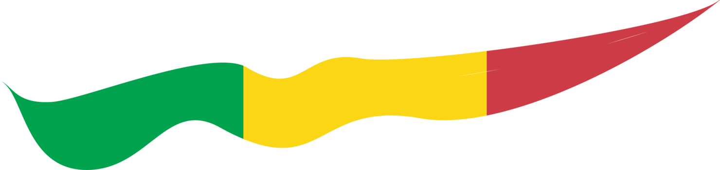 Mali Flag Ribbon Shape png