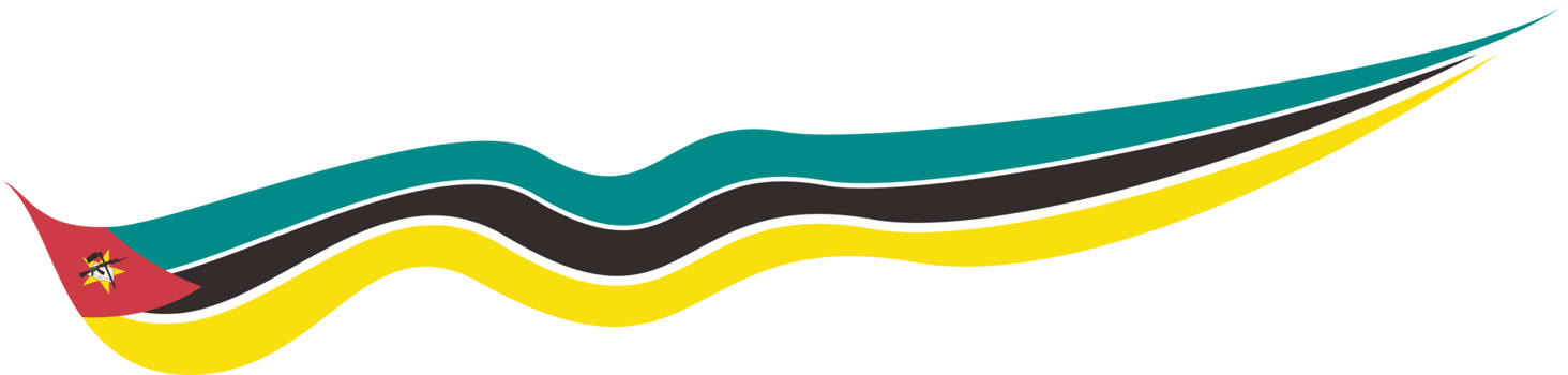 Mozambique Flag Ribbon Shape png