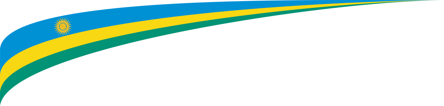 Rwanda Flag Ribbon Shape png