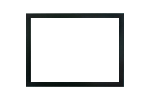 Wooden picture frame, Black picture frame isolated transparency background, Photo frames mockup png
