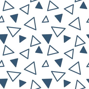 vector triangle seamless pattern. simple geometric texture