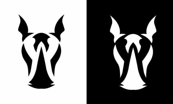illustration vector graphics of template logo symbol abstract rhino head