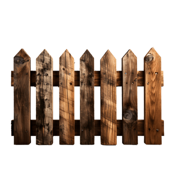AI generated Authentic Living Natural Textured Wood Fence for Decor png