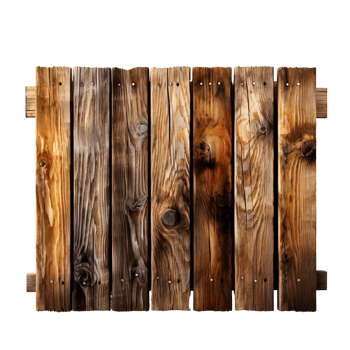 AI generated Rustic Wooden Fence with Earthy Texture png