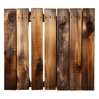 AI generated Wooden Fence featuring Natural Texture png