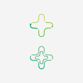 health protection with shield logo design vector template for medical or insurance company-vector