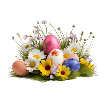 AI generated Easter Bunny Easter egg Resurrection png