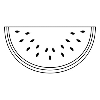 Watermelon Palestine Symbol for Peaceful Country . Green, White, Red, Black. Fresh Watermelon Fruit vector