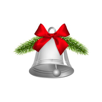 Christmas  - Christmas Bell On Transparent Background png