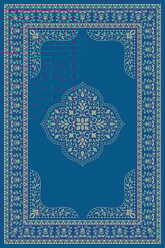 Persian carpet turkish rug pattern vector