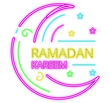 Ramadan neon illustration png
