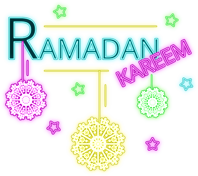 Ramadan neon illustration png