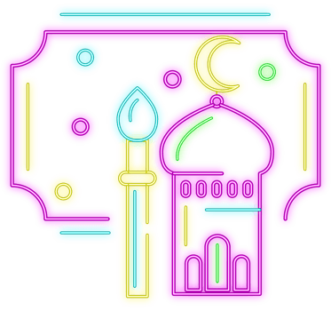 Ramadan neon illustration png