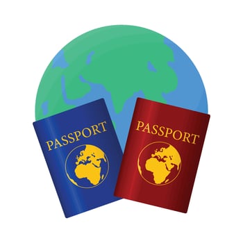 illustration of passport vector
