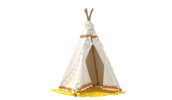 Camping tent isolated 3d png