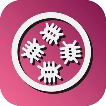 Virus Vector Glyph Gradient Background Icon For Personal And Commercial Use.