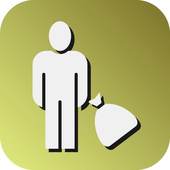 Refugee Vector Glyph Gradient Background Icon For Personal And Commercial Use.