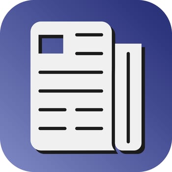 Article Vector Glyph Gradient Background Icon For Personal And Commercial Use.